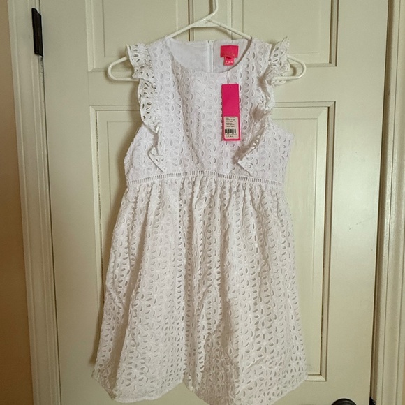 NWT Lilly Pulitzer Resort White Eyelet Dress size 14 - Picture 1 of 3